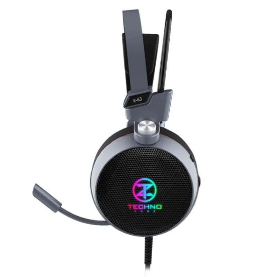 TechnoZone K63 RGB Wired Gaming Headset - USB