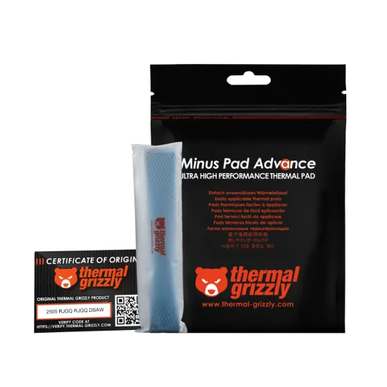 Thermal Grizzly Minus Pad Advance 120x20x0.5mm 4 Pcs Thermal Pad