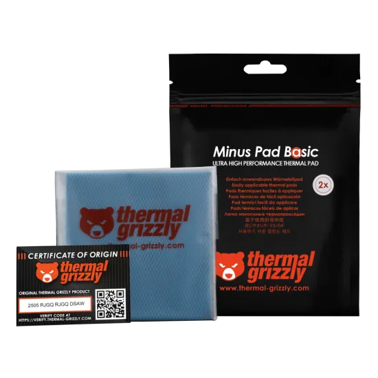 Thermal Grizzly Minus Pad Basic 100x100x0.5mm 2 Pcs Thermal Pad
