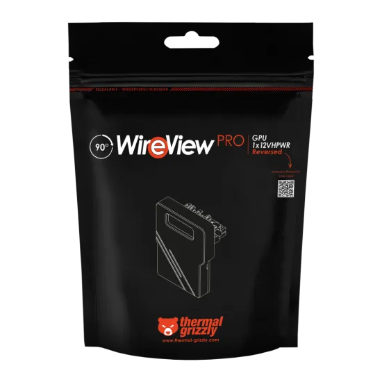 Thermal Grizzly WireView 90 Pro GPU 1x12VHPWR Reverse advanced and monitoring for Graphics Cards