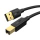 UGREEN USB 2.0 AM to BM Print Cable 3m (Black) 6957303813513 -10351