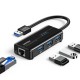 UGREEN USB 3.0 Hub With Gigabit Ethernet Adapter - 20265