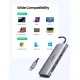 UGREEN USB-C to 2 Ports USB3.0-A Hub + HDMI + TF-SD with PD Power Supply Space Gray - 70411