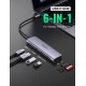 UGREEN USB-C to 2 Ports USB3.0-A Hub + HDMI + TF-SD with PD Power Supply Space Gray 6957303874118 