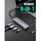 UGREEN USB-C to 2 Ports USB3.0-A Hub + HDMI + TF-SD with PD Power Supply Space Gray - 70411