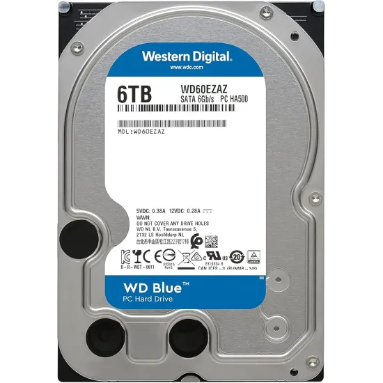 Western Digital WD60EZAX 6TB 5400 RPM 256MB Cache 3.5 Hard Disk Drive