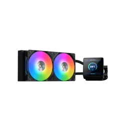 XIGMATEK Connect 240 ARGB 3.4 Smart LCD Liquid Cooler Black