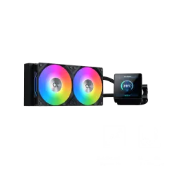 XIGMATEK Connect 240 ARGB 3.4 Smart LCD Liquid Cooler Black