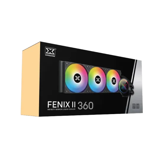 XIGMATEK Fenix II 360 ARGB AIO CPU Liquid Cooler Black