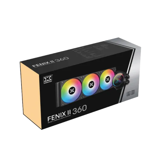 XIGMATEK Fenix II 360 ARGB AIO CPU Liquid Cooler Black