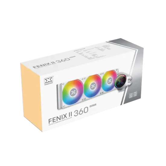 XIGMATEK Fenix II 360 Arctic ARGB AIO CPU Liquid Cooler White