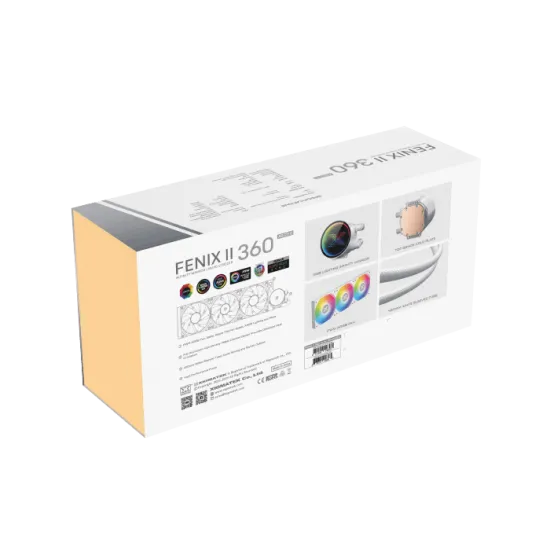 XIGMATEK Fenix II 360 Arctic ARGB AIO CPU Liquid Cooler White