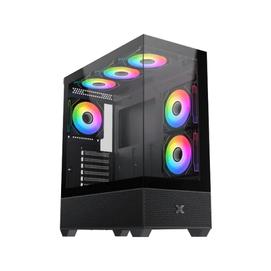 Xigmatek Alphard Mid Tower Case 3 Fan ARGB Black + Asgard 850W 80+ Bronze Power Supply