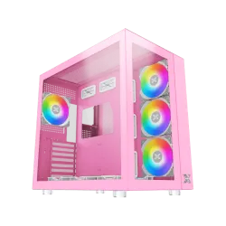 XIGMATEK AQUARIUS Pro Queen Mid Tower Case 7 Fan ARGB Pink