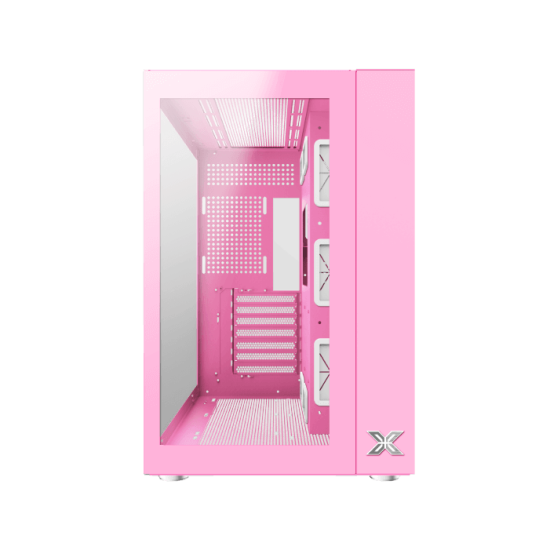 XIGMATEK AQUARIUS Pro Queen Mid Tower Case 7 Fan ARGB Pink