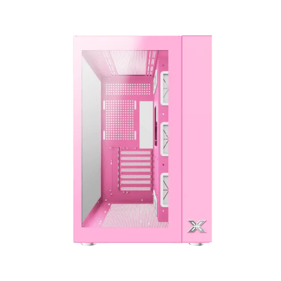 XIGMATEK AQUARIUS Pro Queen Mid Tower Case 7 Fan ARGB Pink