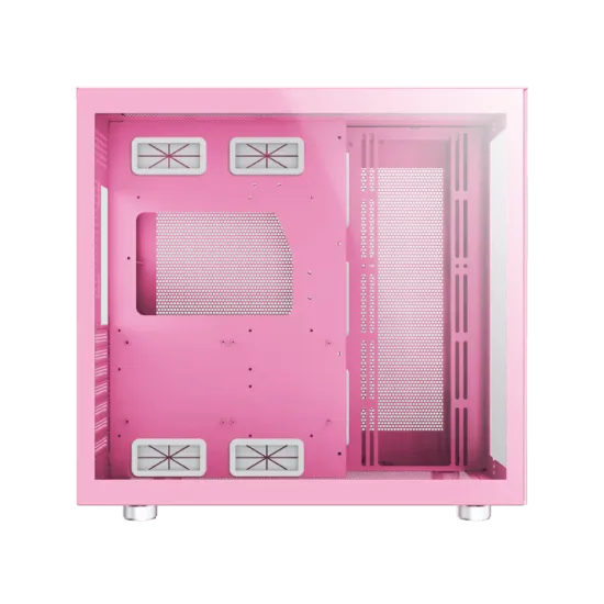 XIGMATEK AQUARIUS Pro Queen Mid Tower Case 7 Fan ARGB Pink