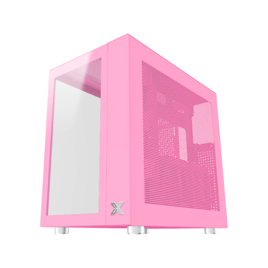 XIGMATEK AQUARIUS Pro Queen Mid Tower Case 7 Fan ARGB Pink