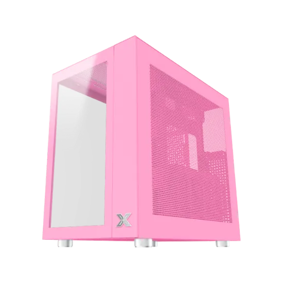 XIGMATEK AQUARIUS Pro Queen Mid Tower Case 7 Fan ARGB Pink