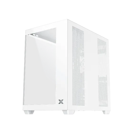 Xigmatek Aqua V Air Arctic Mid Tower Case 7 Fan ARGB White