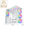 Xigmatek Aqua V Air Arctic Mid Tower Case 7 Fan ARGB White
