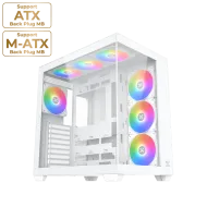 Xigmatek Aqua V Air Arctic Mid Tower Case 7 Fan ARGB White Xigmatek Aqua V Air Arctic Mid Tower Case 7 Fan ARGB White