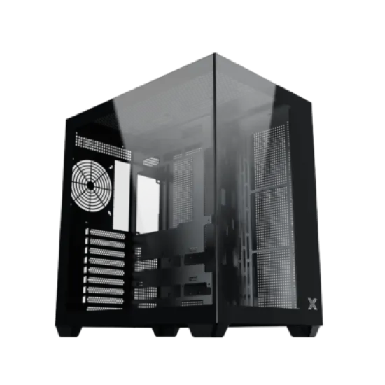 Xigmatek Aqua V Air Mid Tower Case 7 Fan ARGB Black