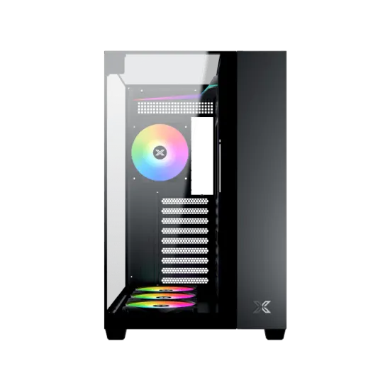 Xigmatek Aqua V Mid Tower Case 7 Fan ARGB Black