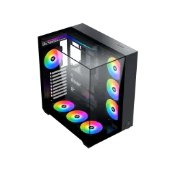 Xigmatek Aqua V Mid Tower Case 7 Fan ARGB Black