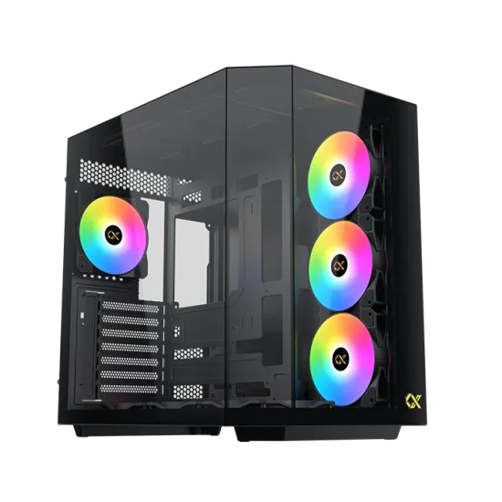 Xigmatek Cubi II Mid Tower Case 7 Fan ARGB Black 