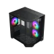 Xigmatek Cubi M Nano 3 Fan Rainbow RGB Micro Tower Case + BitFenix BPA600 600W 80+ Non Modular Power Supply