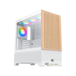 XIGMATEK Endorphin WD Arctic Mid Tower Case 4 Fan ARGB White