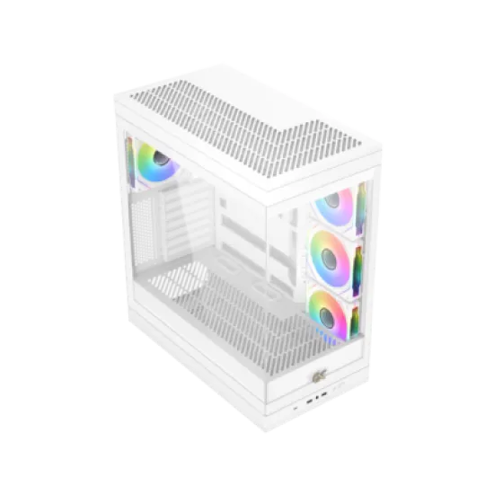 Xigmatek Meta Arctic Super Tower Case 4 Fan ARGB White