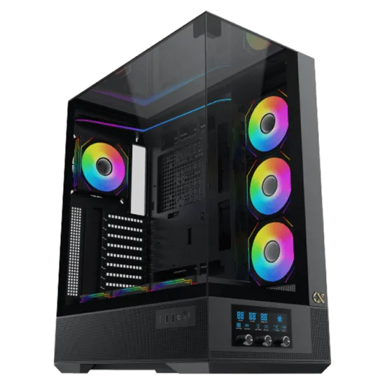 Xigmatek Vision Pro Full Tower Case 8 Fan ARGB Black
