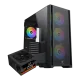 XIGMATEK MASTER X II Mid Tower Case 4 Fan ARGB Black + X-Power 600W 80+ White Power Supply