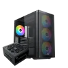 XIGMATEK Osiris Mid Tower Case 4 Fan 140mm ARGB Black + Asgard 750W 80+ Bronze Power Supply