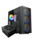 XIGMATEK Osiris Mid Tower Case 4 Fan 140mm ARGB Black + Asgard 750W 80+ Bronze Power Supply