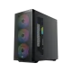 XIGMATEK Osiris Mid Tower Case 4 Fan 140mm ARGB Black + Asgard 750W 80+ Bronze Power Supply