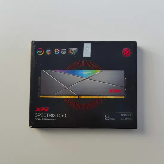 XPG SPECTRIX D50 RGB 8GB 3200MHz CL16 DDR4 Grey RAM (Open Box)