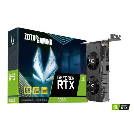 ZOTAC Gaming GeForce RTX 3050 LP 6GB GDDR6 Graphics Card