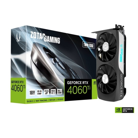 ZOTAC Gaming GeForce Twin Edge RTX 4060 Ti 16GB 16GB GDDR6 Graphics Card