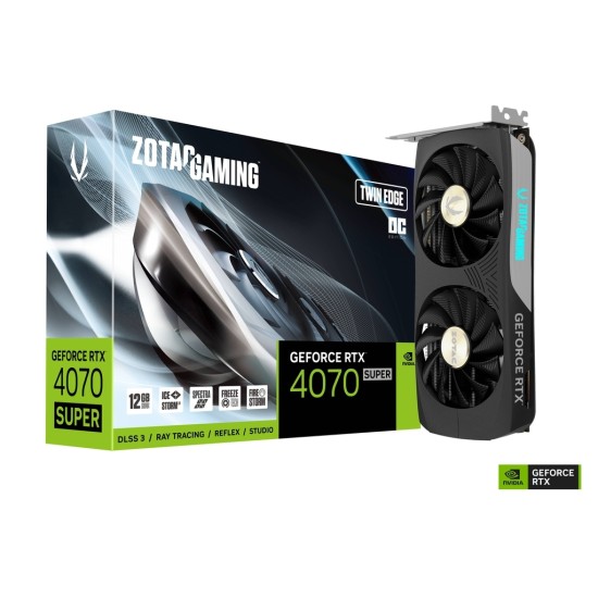 ZOTAC GAMING GeForce RTX 4070 Super Twin Edge OC 12GB Graphics Card