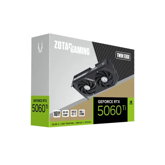 ZOTAC GAMING GeForce RTX 5060 Ti 16GB GDDR7 Twin Edge Graphics Card Black