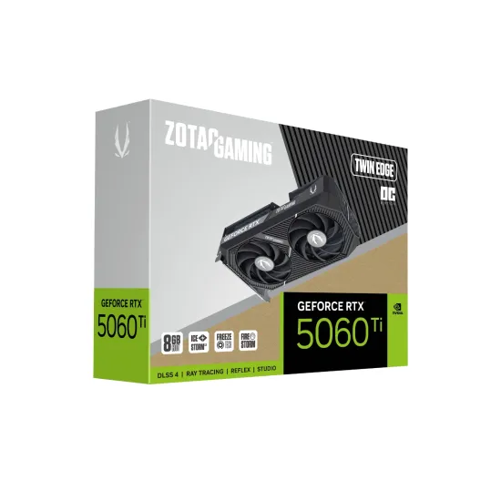 ZOTAC GAMING GeForce RTX 5060 Ti 8GB GDDR7 Twin Edge Graphics Card Black