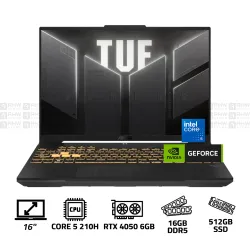 ASUS TUF Gaming F16 Intel Core 5 210H 16GB DDR5 512GB SSD RTX 4050 6GB 16" FHD+ 144Hz Win 11 Black