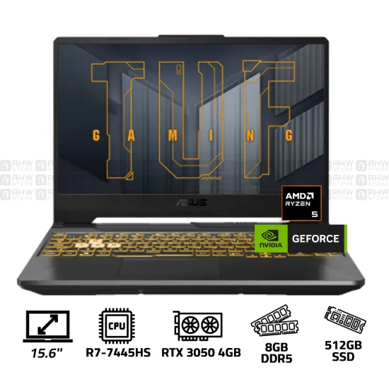 ASUS TUF Gaming A15 FA506NCG-HN807W Ryzen 7 7445HS 8GB DDR5 512GB SSD RTX 3050 4GB 15.6" FHD 144Hz Win 11 Black