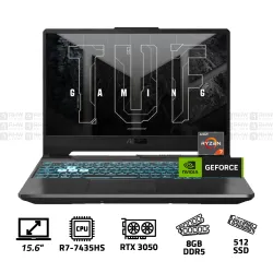ASUS TUF Gaming A15 Laptop R7 7435HS 8GB DDR5 512GB SSD RTX 3050 4GB 15.6" FHD 144Hz Win 11 Black