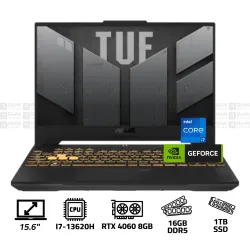 ASUS TUF Gaming F15 Laptop i7-13620H 16GB DDR5 1TB SSD RTX 4060 8GB 15.6" FHD 144Hz Win 11 Black