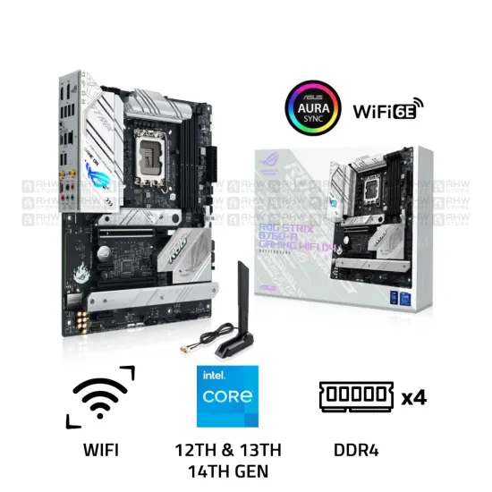 ROG STRIX B760-A GAMING WIFI DDR4 LGA1700 ATX Motherboard Black