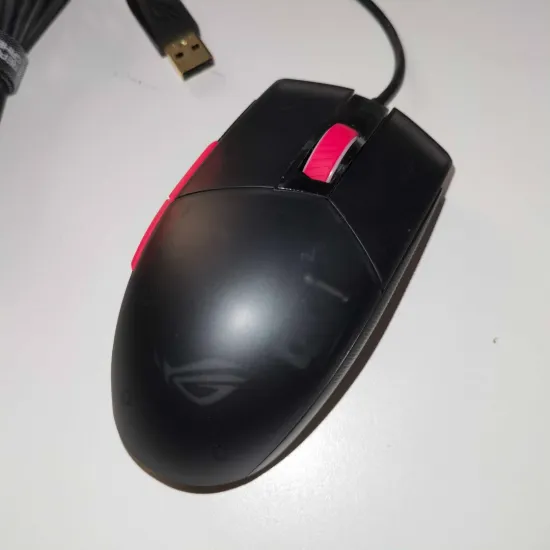 ASUS ROG Strix Impact II Electro Punk P512 RGB Wired Gaming Mouse 6200 DPI 5 Buttons Black(Open Box)